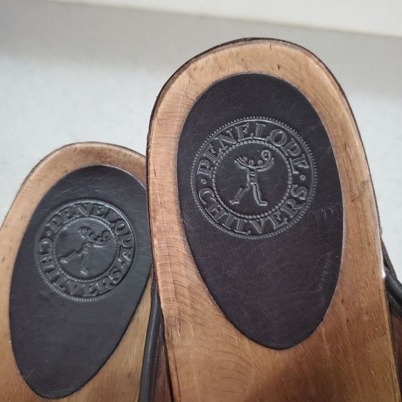 Penelope Chilvers blue clogs size 10 - Picture 5 of 10